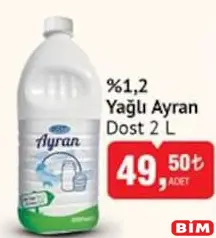 DOST %1,2 YAĞLI AYRAN 2 L